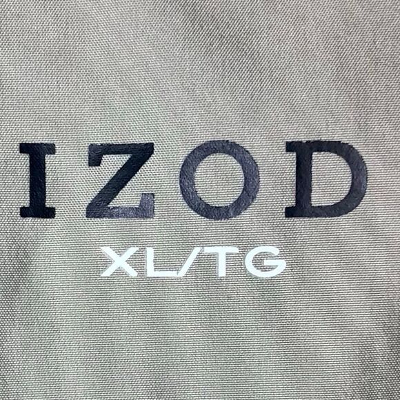 IZOD Golf Pullover Jacket in Taupe/Black Men’s XL - Picture 7 of 8